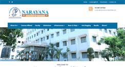 Desktop Screenshot of narayananursingcollege.com